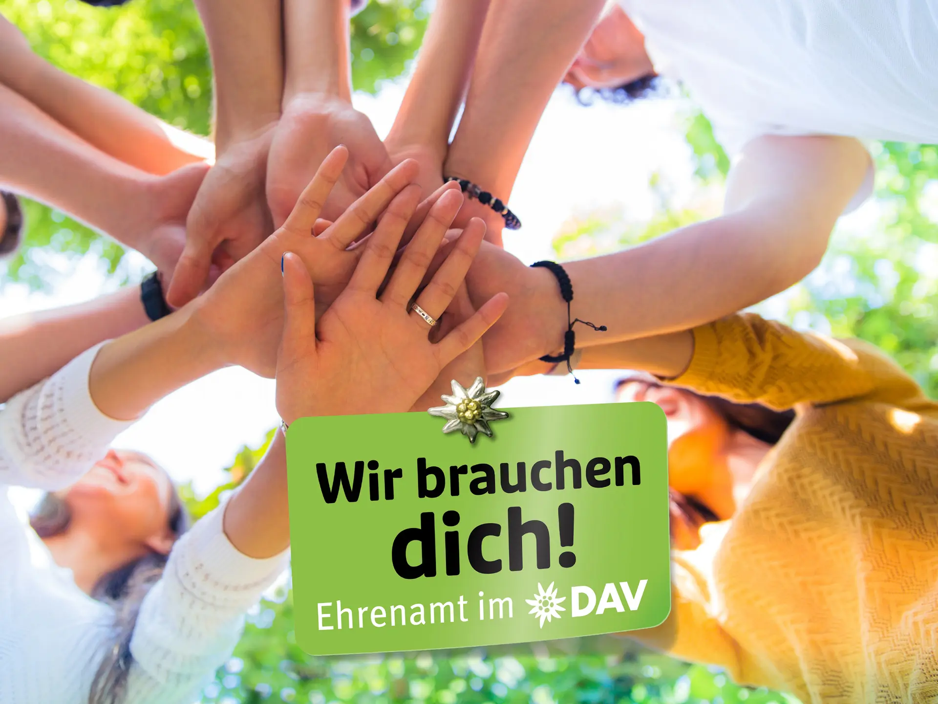Ehrenamt wir suchen dich | © Deutscher Alpenverein