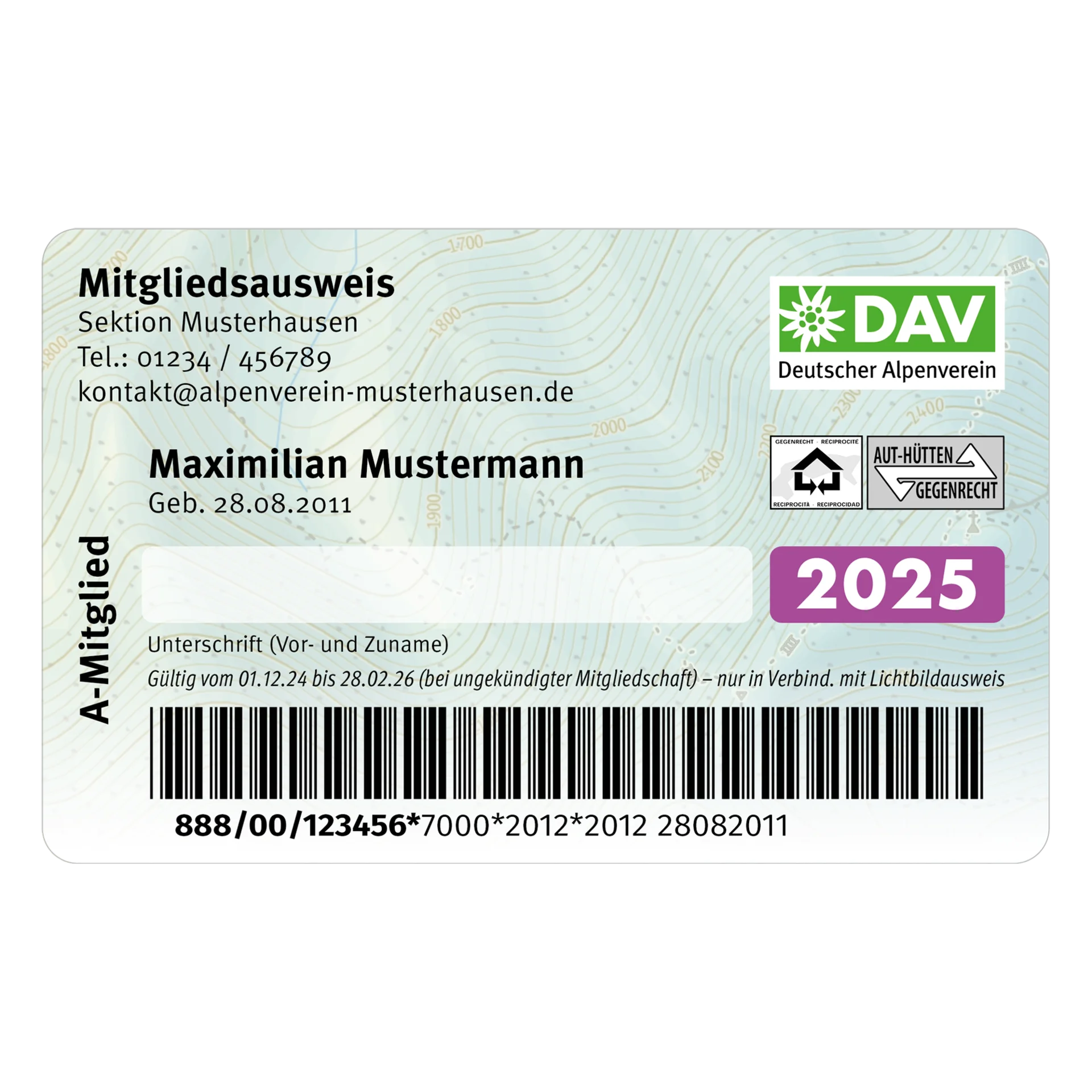 Der DAV Mitgliedsausweis | © DAV
